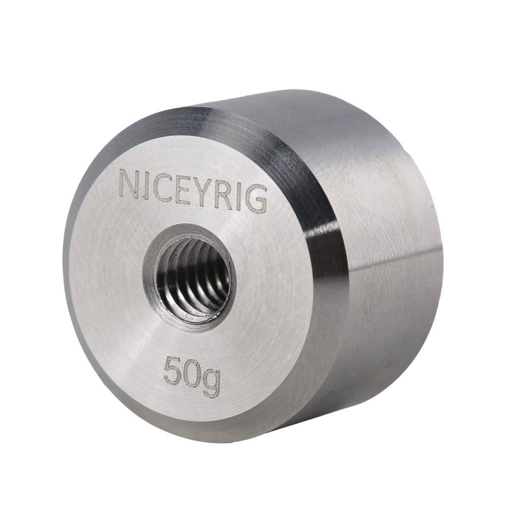 Niceyrig Couterweight 50G Applicable For Dji Ronin S/Sc/Rs2/Rsc2 And Zhiyun Gimbal Stabilizer For Bmpcc 4K&6K Heavy-Sided Camera Counter Weight - 430