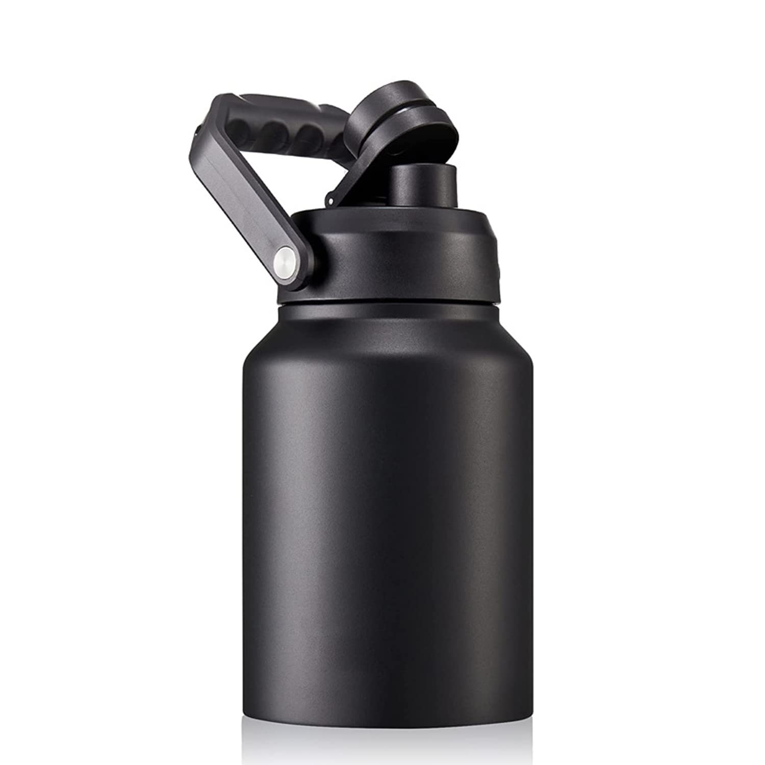 64Oz 128Oz Wide Mouth Insulated Vacuum Water Bottle Jug With Handle, Gallon Stainless Steel Ice