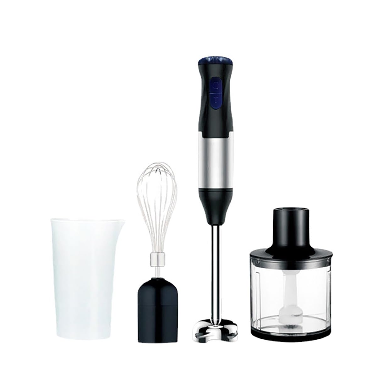 Qylttdm Immersion Blender Handheld, 1000W Powerful Hand Blender, 5-Speed Speed Adjustment, Stainless Steel Smart Stick With Egg Beaters And Chopper Food Processor, For Soup, Meat, Smoothies & Milk Frother