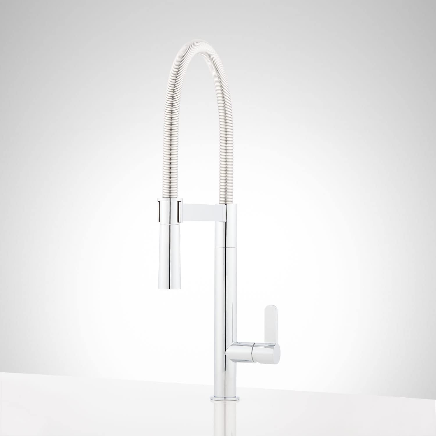 Signature Hardware 449244 Ocala 1.8 Gpm Single Hole Pre-Rinse Pull Out Kitchen Faucet