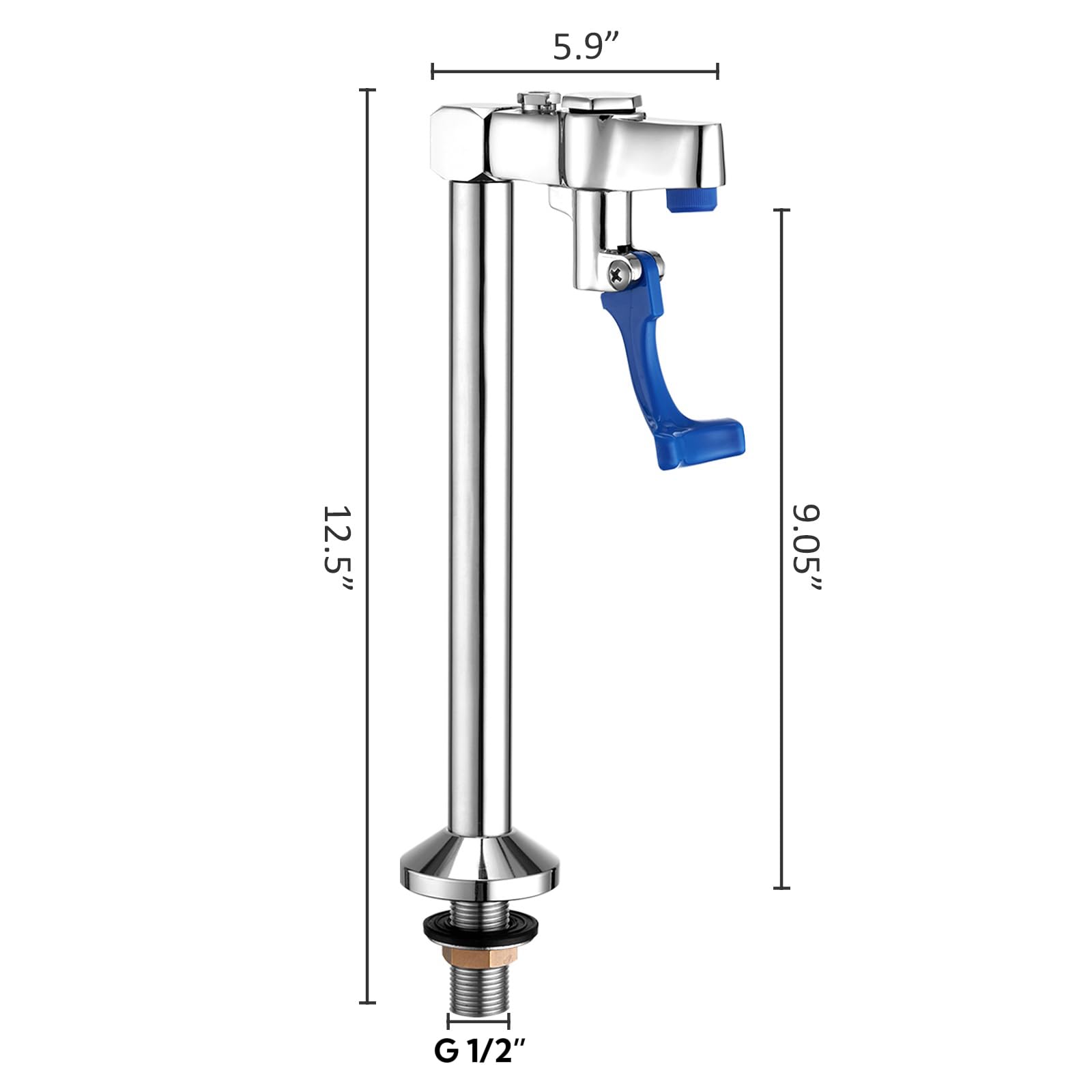 Favorpo Glass Filler 10 Inches Deck Mount Faucet Glass Filling Station Water Station For Restaurants Kitchen Bar G1/2" Male With 3 Connector Adapter Brass Structure