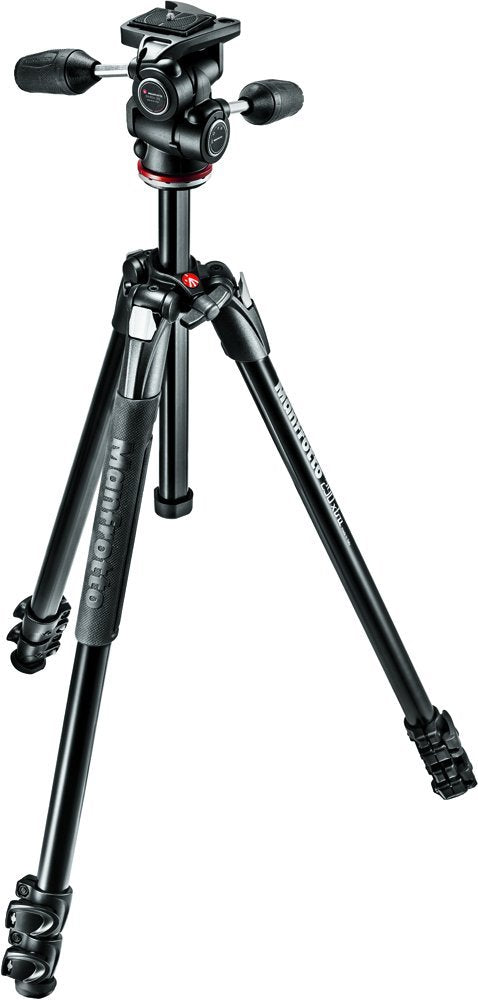 Manfrotto 290 Xtra Aluminum Tripod Kit (Mk290Xta3-3Wus) + Quick Release Plate