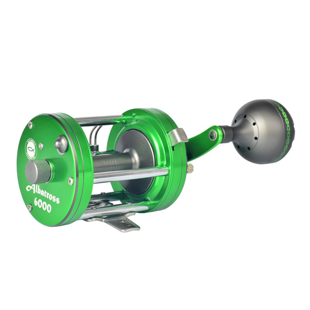 Ancient Mariner Albatross 6000 Catfish Reels, Conventional Round Baitcasting Reel