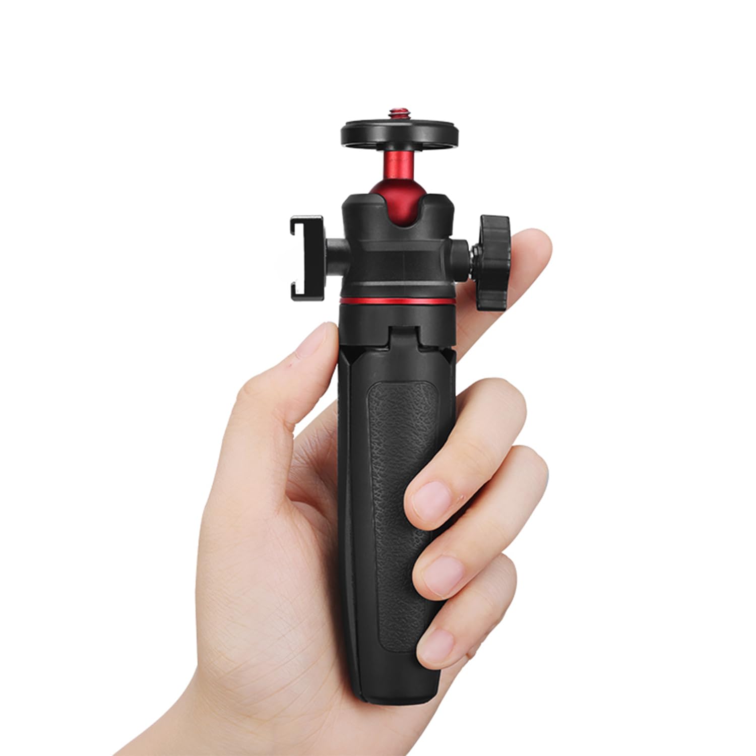 Anntery Camera Tripod Flexible For Mini Desktop Table Tripod Extendable Handle Selfie Stick Hot Shoe Mount Remote Shutter Kits For Sony,Canon,Nikon,Fujifilm,Panasonic,Black-A028
