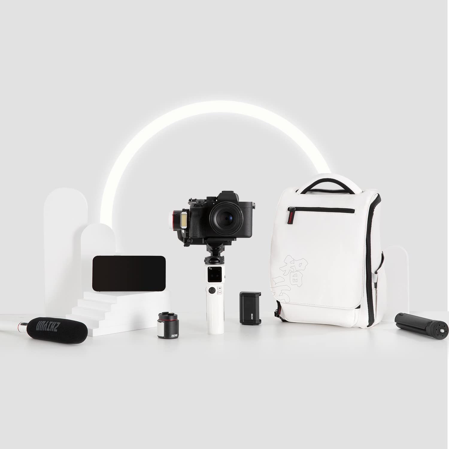 Zhiyun Crane M3 Pro Version 3-Axis Handheld Gimbal Stabilizer For Mirrorless Cameras, Compatible With Sony A6600, A6100, A6000, Rx100 M7, Gx85, For Gopro Hero10/9/8 5/6/7,Iphone 13 12 Xs-Pro Max