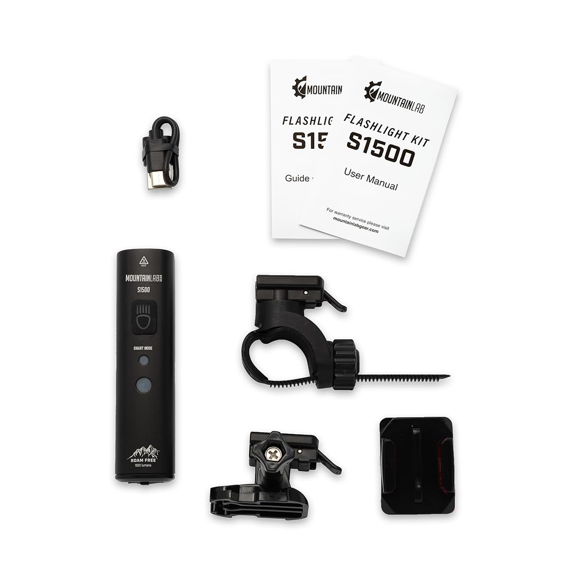 Mountain Lab S1500 Flashlight Kit, Small, Black