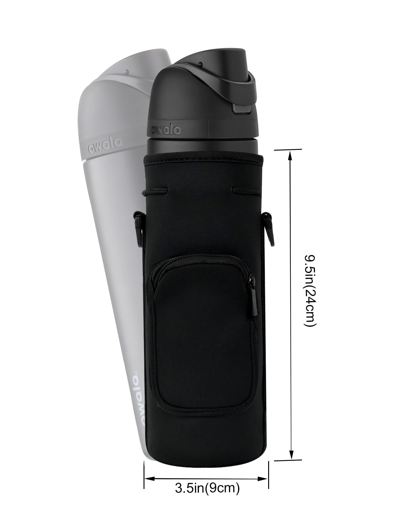 Neoprene Carrier Water Bottle Insulation Sleeve,Waterproof, Anti-Slip, Anti-Scratch Pouch