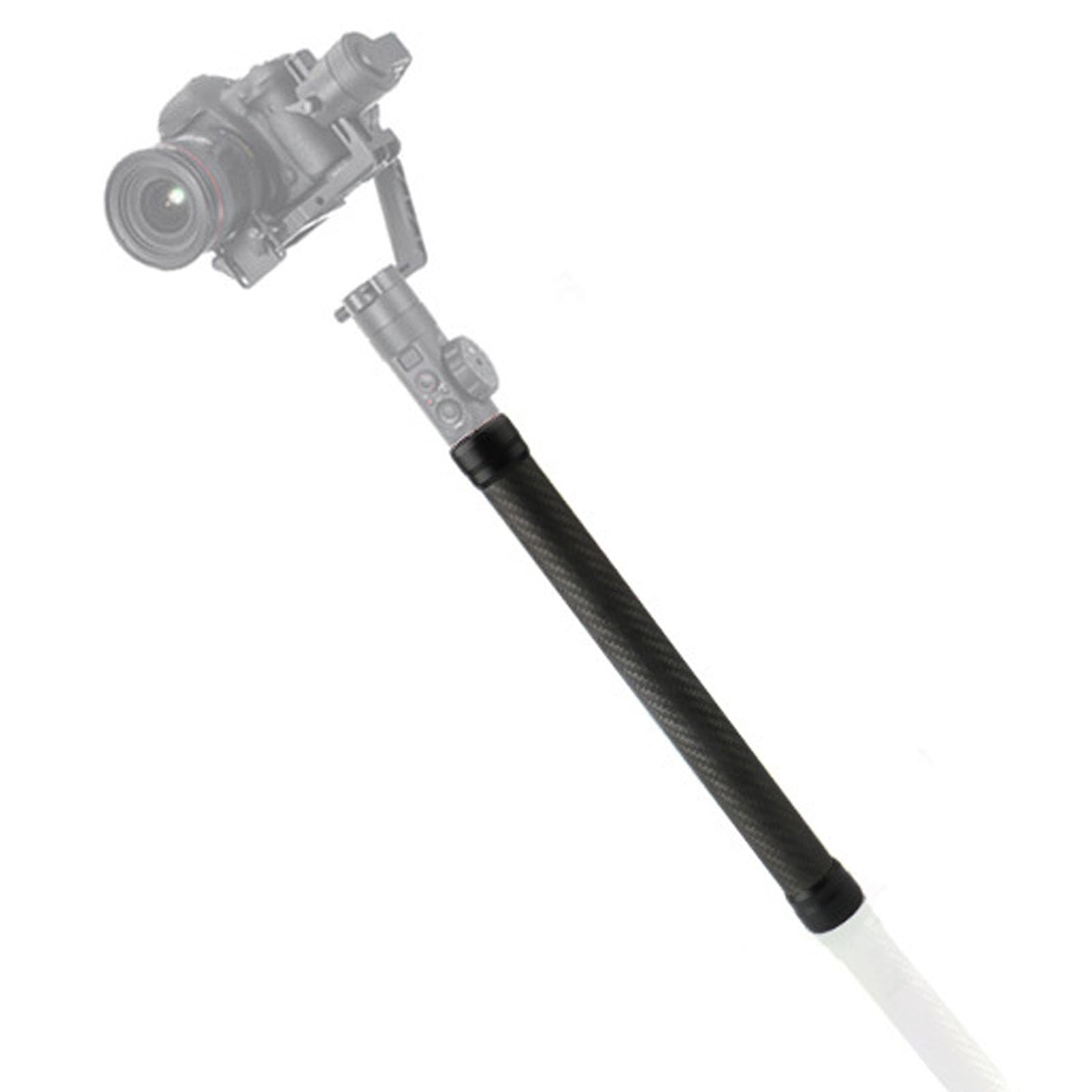 Yoidesu Aluminum Alloy Lightweight Extension Rod With 1/4 Inch Screw, For Feiyu Stabilizers, 4 Sections, Adjustable Length 21-73Cm