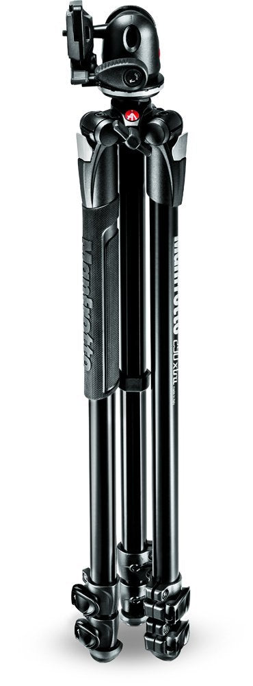 Manfrotto 290 Xtra Aluminum Tripod Kit With Ball Head (Mk290Xta3-Bhus) + Quick Release Plate With Special Adapter (200Pl), Black