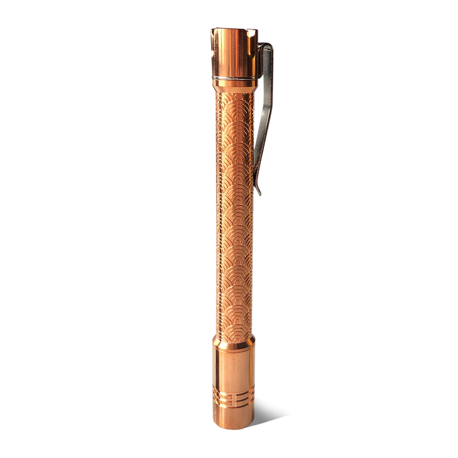 Paerku Pineapple Mini Flashlight Penlight, 6000K Xpl Hi Led 10880/Aaa Small Led Copper Flashlight By Reylight For Outdoor, Power Outage Lighting, Emergency Lighting, Without Batteries