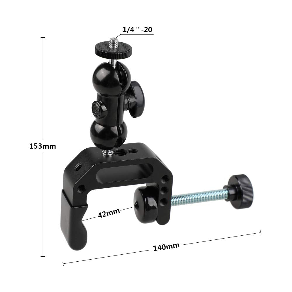Camvate Camera Clamp Mount For Dslr Camera Led Video Light And Binoculars Holder Mount - 1122