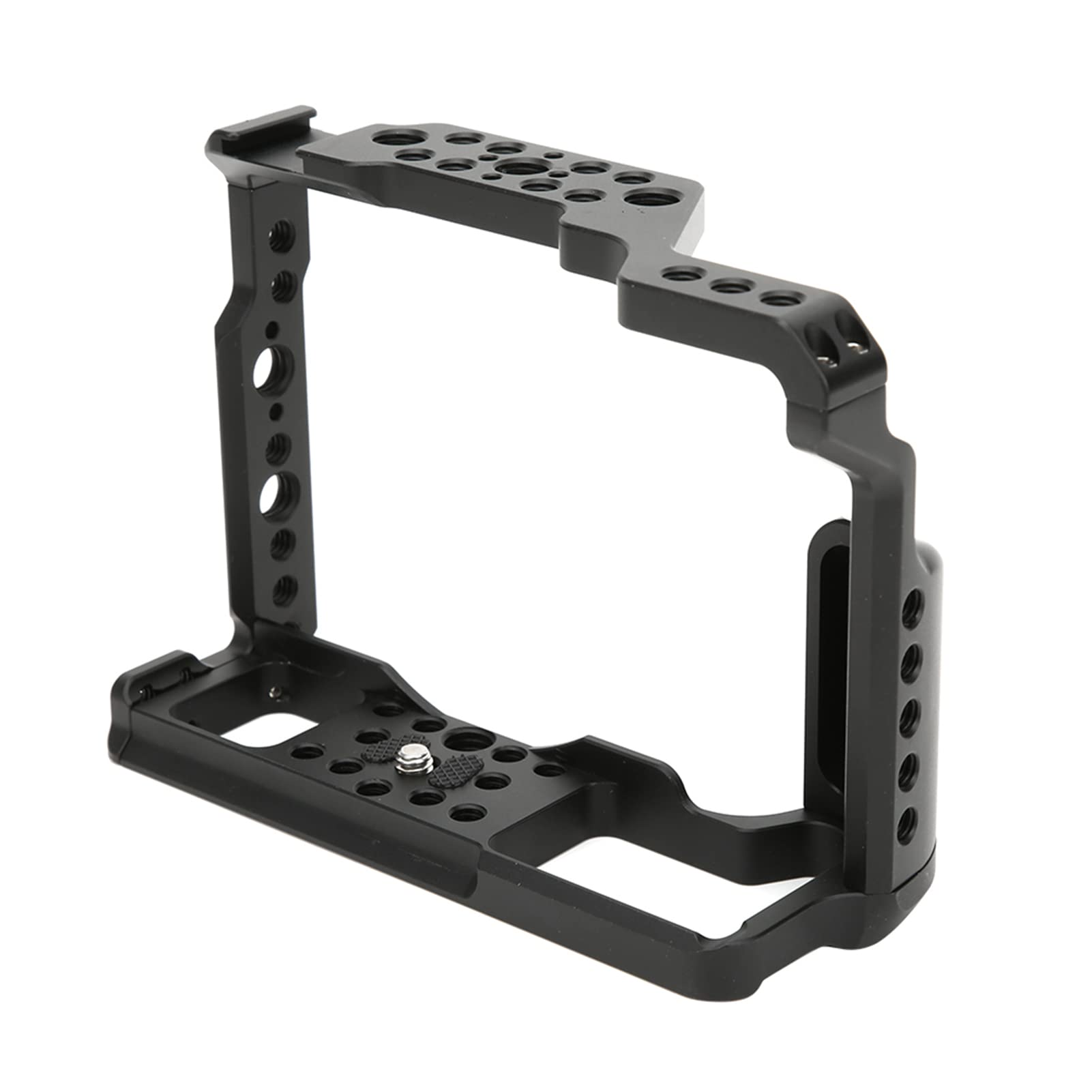 Pomya Dslr Rig Cage For Aluminium Alloy Protective Cage Stabilizer Frame With 1/4 3/8 Screws Hole And Cold Shoe Mount For Microphone, Led Light
