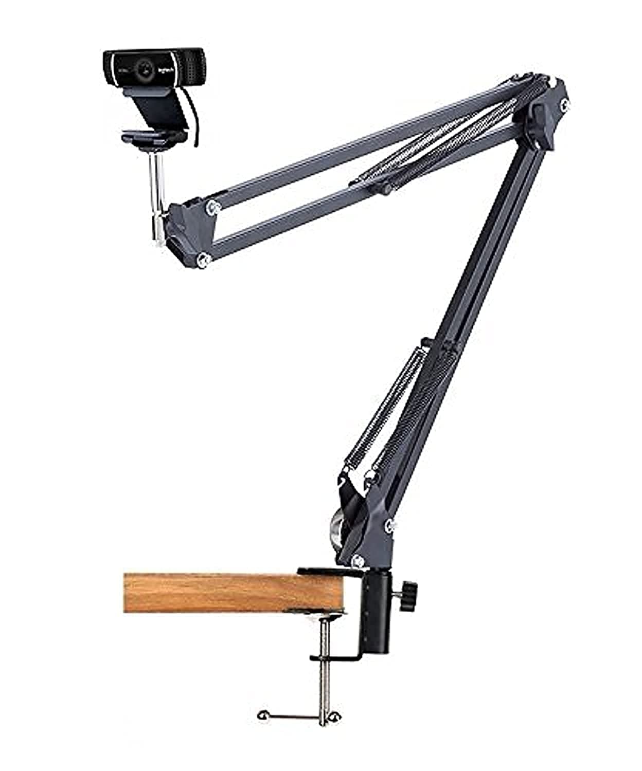 Acetaken Desk Clamp Mount Suspension Boom Scissor Arm Tripod Stand Holder For Logitech Webcam C922 C930E C930 C920 C615