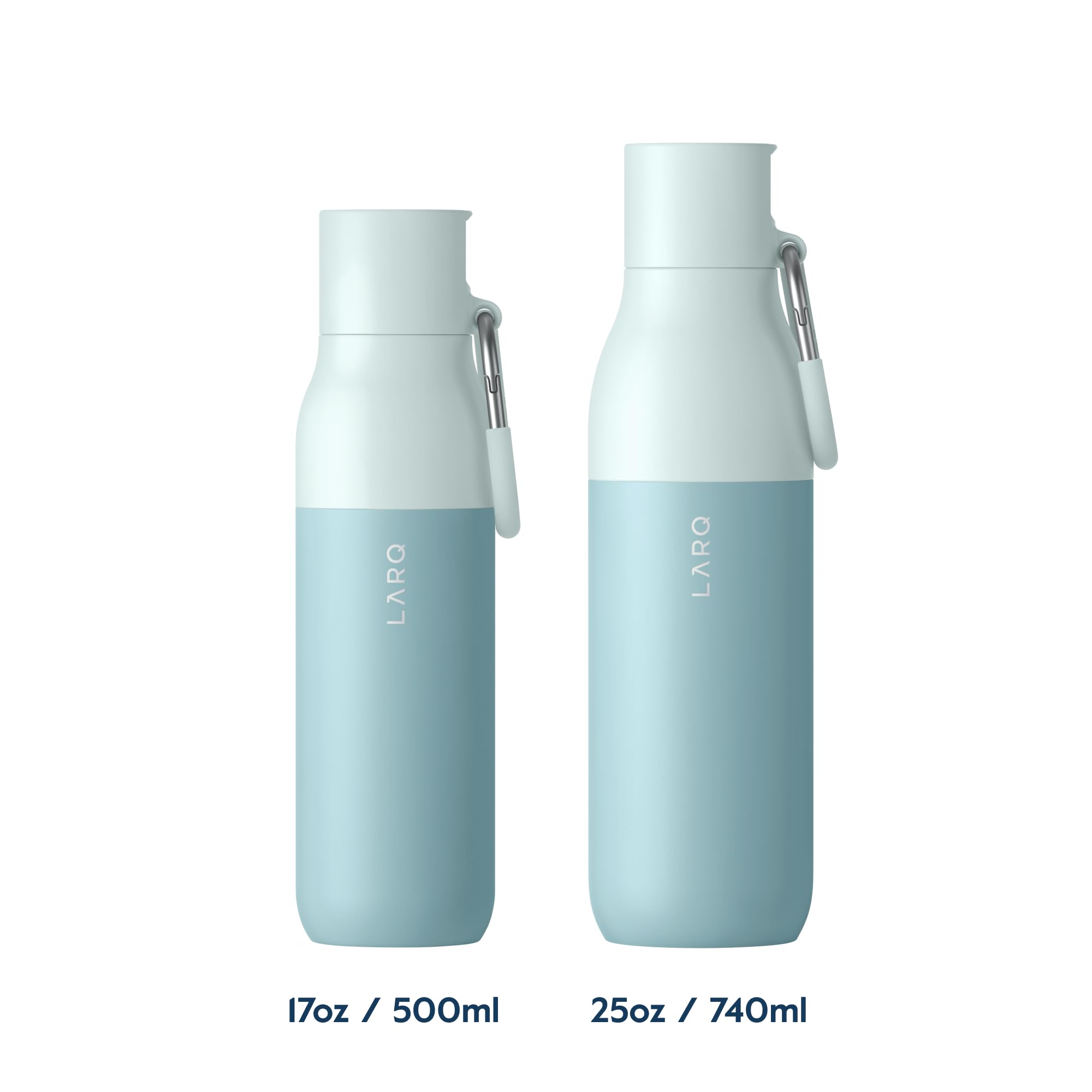 Larq Flip Top 17 Oz Insulated Stainless Steel Water Bottle With Straw Thermos