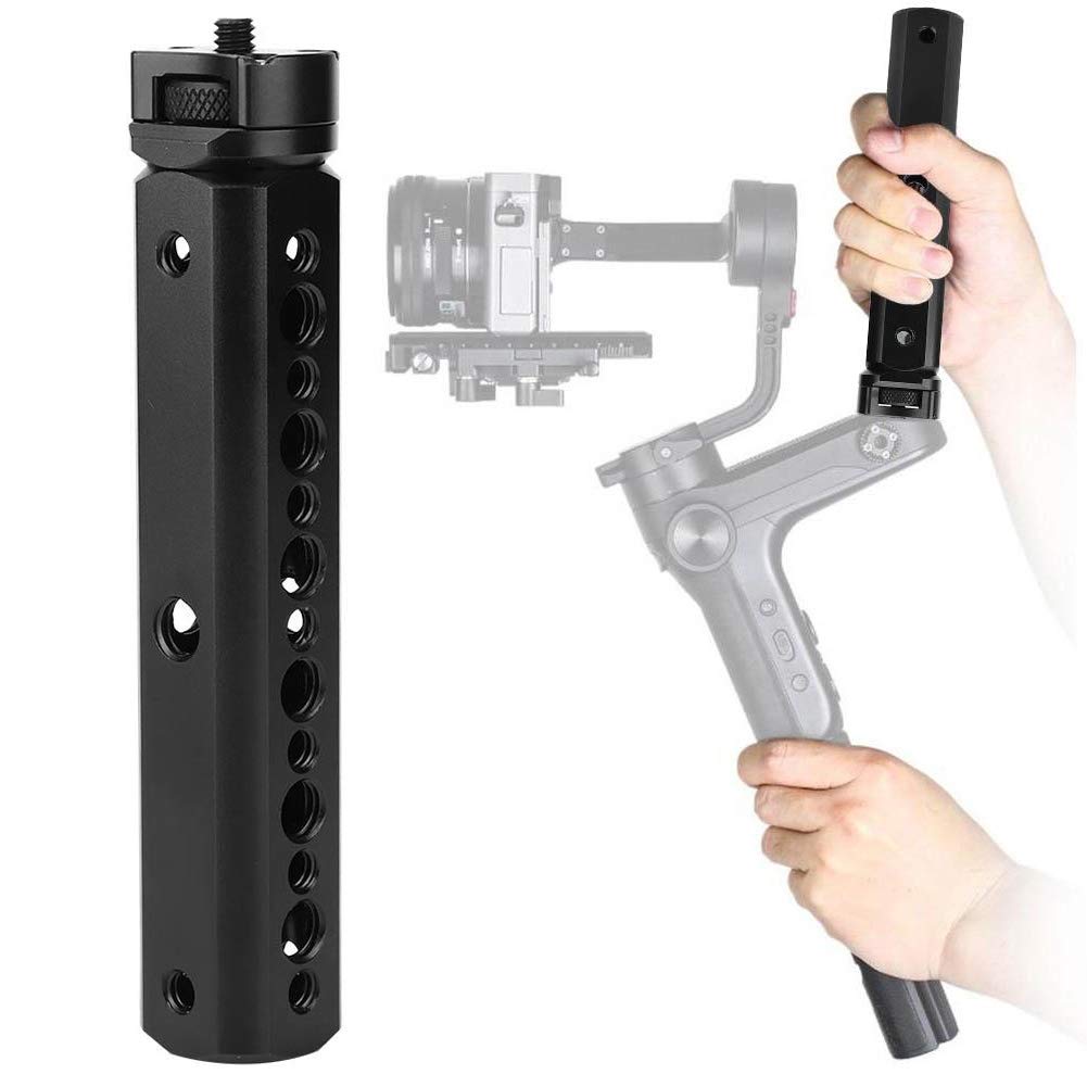 Oumij Handle Gimbal Grip Handheld Handlebar Handheld Gimbal Stabilizer With 1/4" And 3/8 "Screw Hole Gimbal Extension Bracket For Zhiyun Weebill Lab Stabilizer