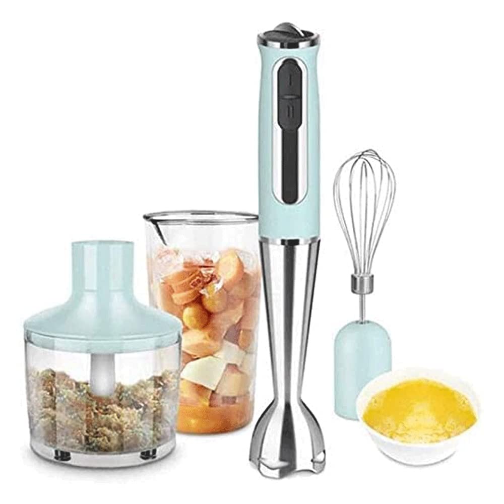 Zhykll 600W 4-In-1 Immersion Hand Blender, Titanium Plated, Speed Multifunctional Ultra-Stick, Turbo Mode, Bpa- Egg Whisk/Milk Frother Detachable