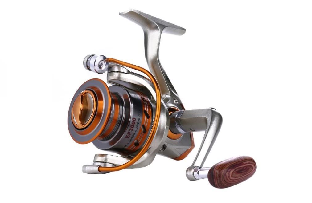 Yomores Yumoshi Ef Series Fishing Spinning Reel 12 Bb Whole Metal Line Cup, Smooth Reel With Graphite Body (Ef6000)