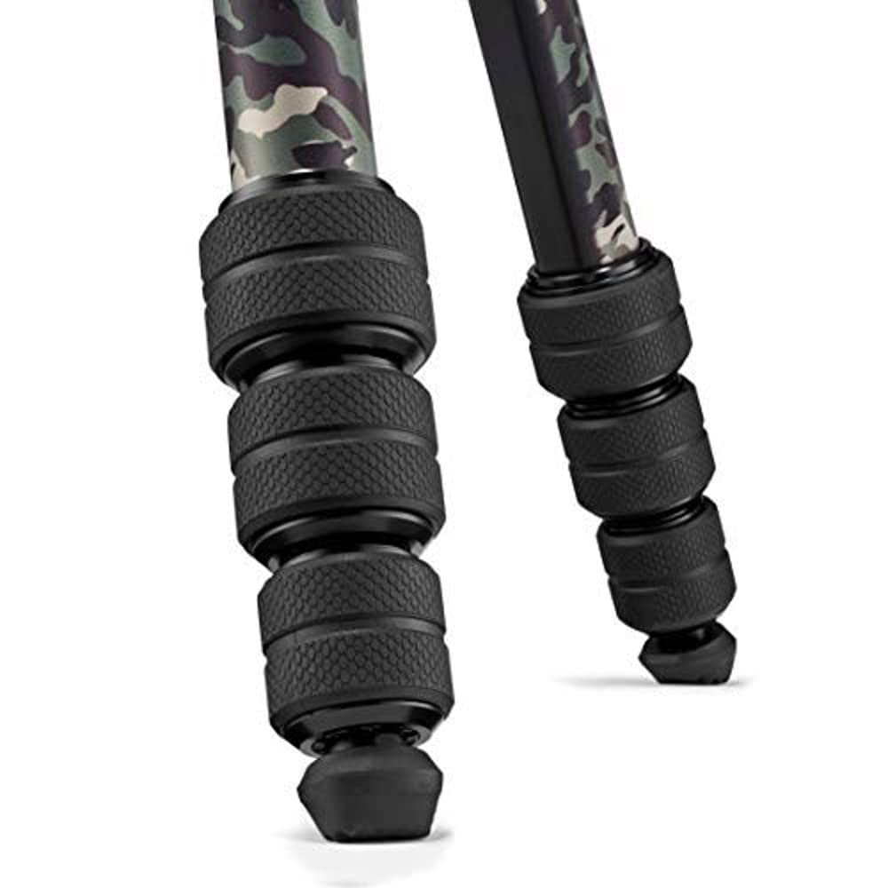 Manfrotto Be Advanced Camo Travel Tripod, Advanced Travel Tripod Kit, With Ball Head With Ergonomic Controls, Twist Lock Closures, Photography Tripod, Tripod For Video Cameras And Cameras - Green