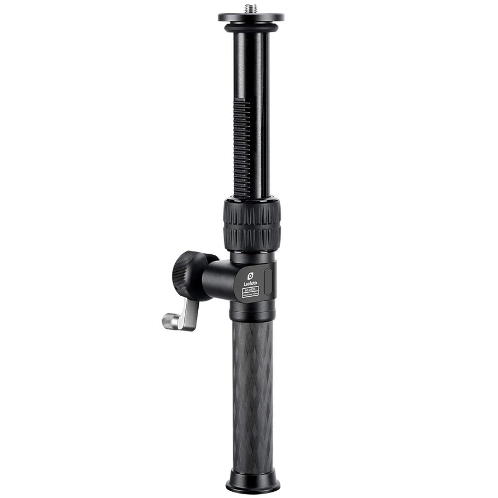 Leofoto Gc-282C Center Column, Add-On Tripod Extension, Carbon Fiber, Adjustable 2 Sections, Convertible Screw Stud, 3/8" Mounting Thread