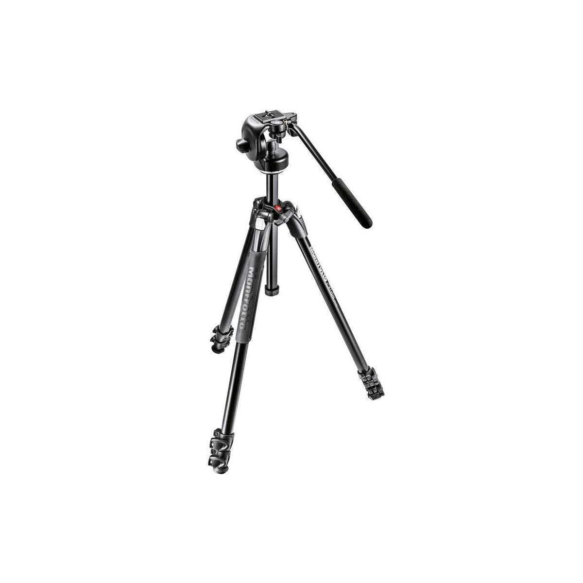 Manfrotto 290 Xtra 3-Section Aluminum Tripod With 128Rc Micro Fluid Head And Quick Release