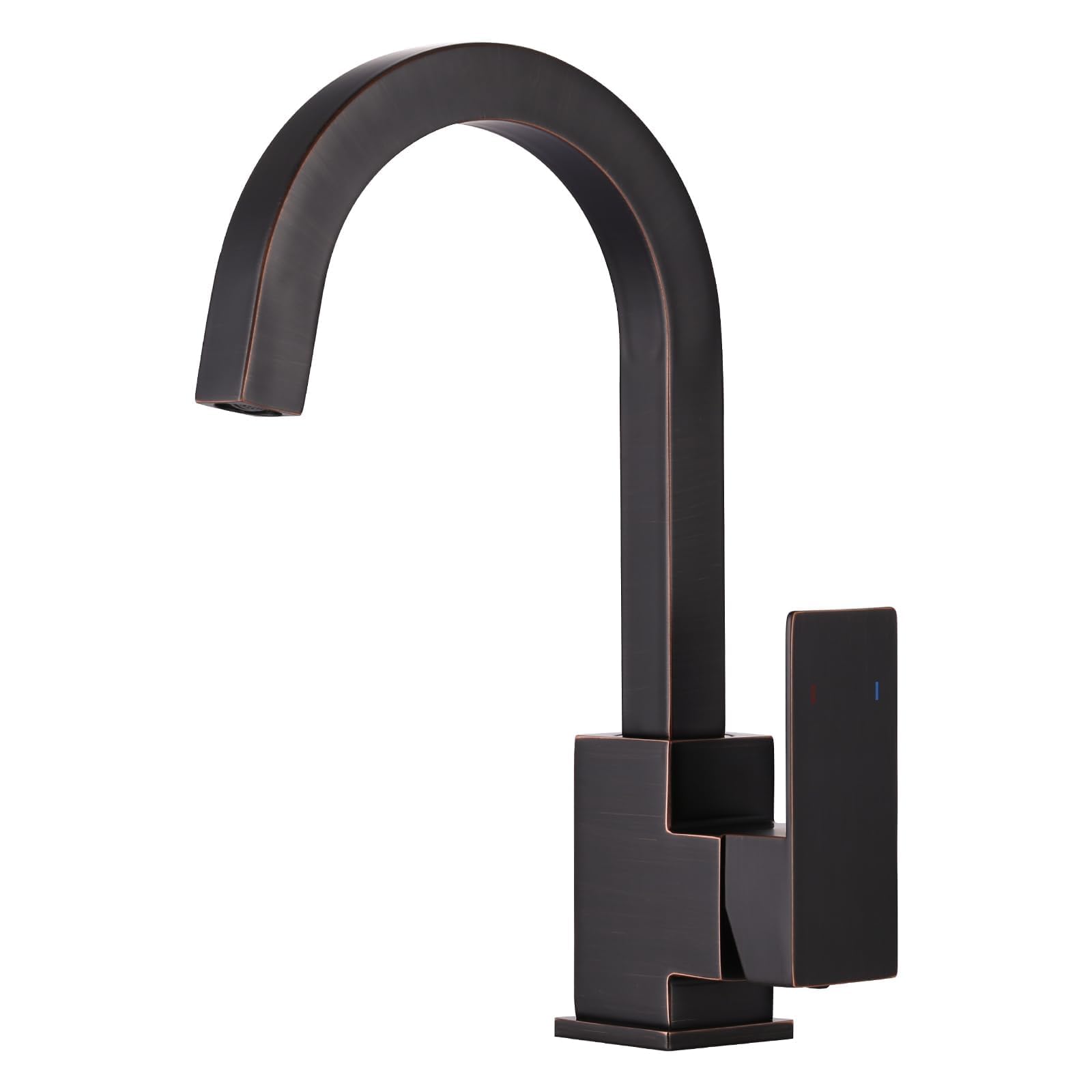 Aleasha Bar Sink Faucet, Bar Sink Faucet Single Hole, Stainless Steel Kitchen Bar Faucet With Single Handle For Kitchen Bathroom Rv Restroom Sink, Oil Rubbed Brzonze