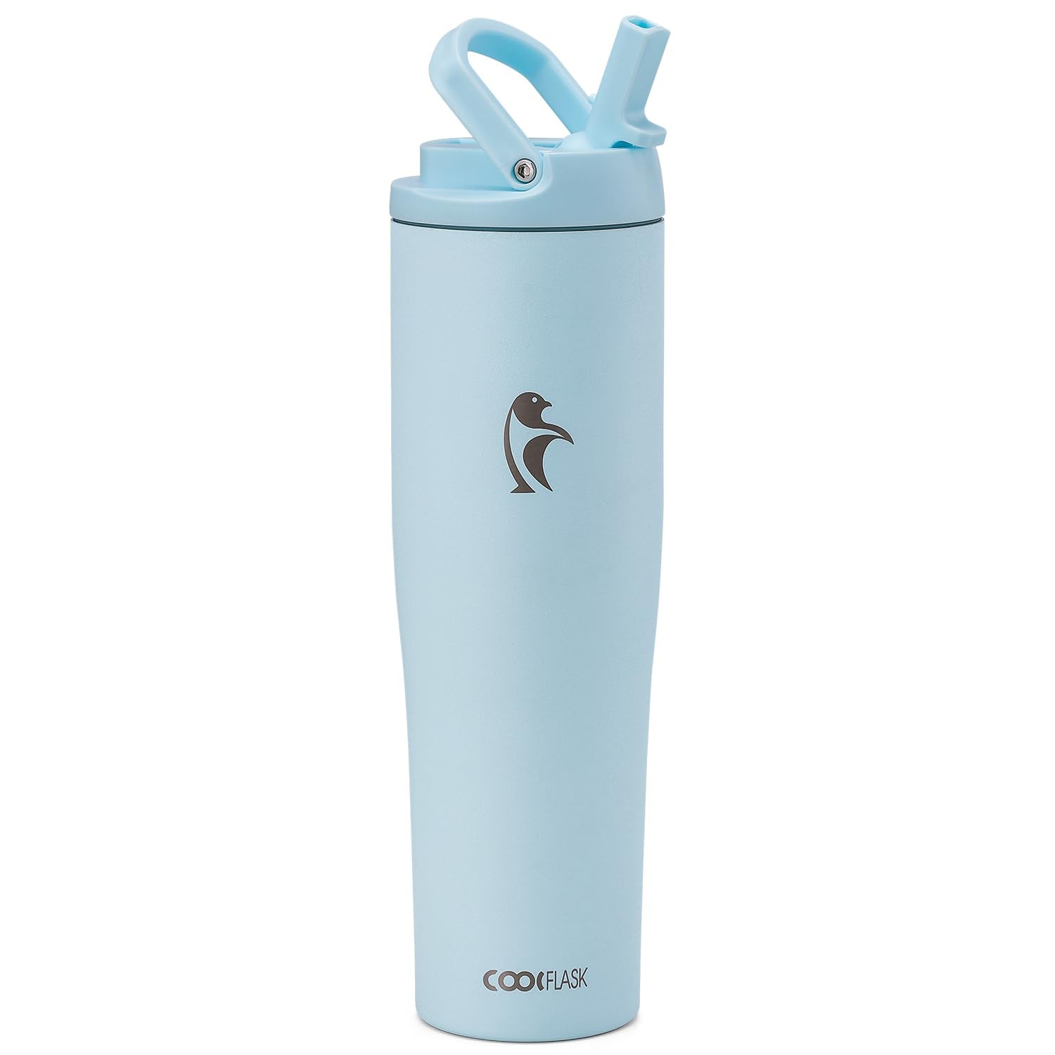 Coolflask Slima - 40Oz Insulated Water Bottle Stainless Steel Tumbler With Straw & Handle Fits