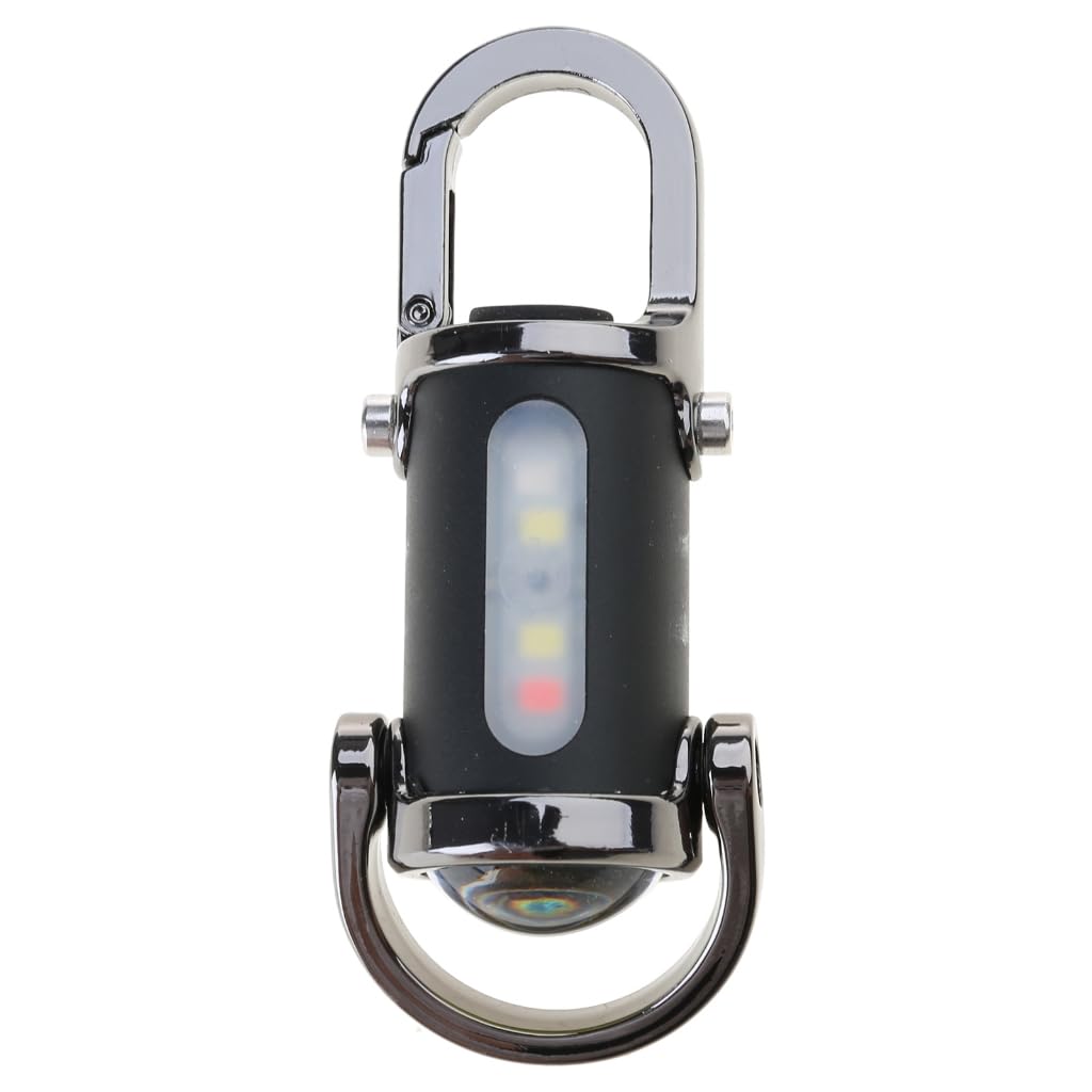 Aurgiarme Portable Led Work Light Keychain Pendant Usb Rechargeable Flashlight Keyring For Camping Pocket Sized Accessory