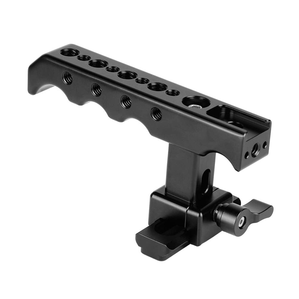 Camvate Quick Release Nato Top Cheese Handle With Nato Safety Rail For Dslr Camera Cage Rig - 2120