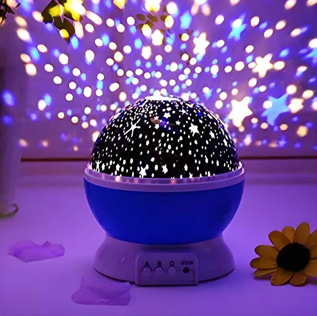 360° Moon & Star Projector Lamp
