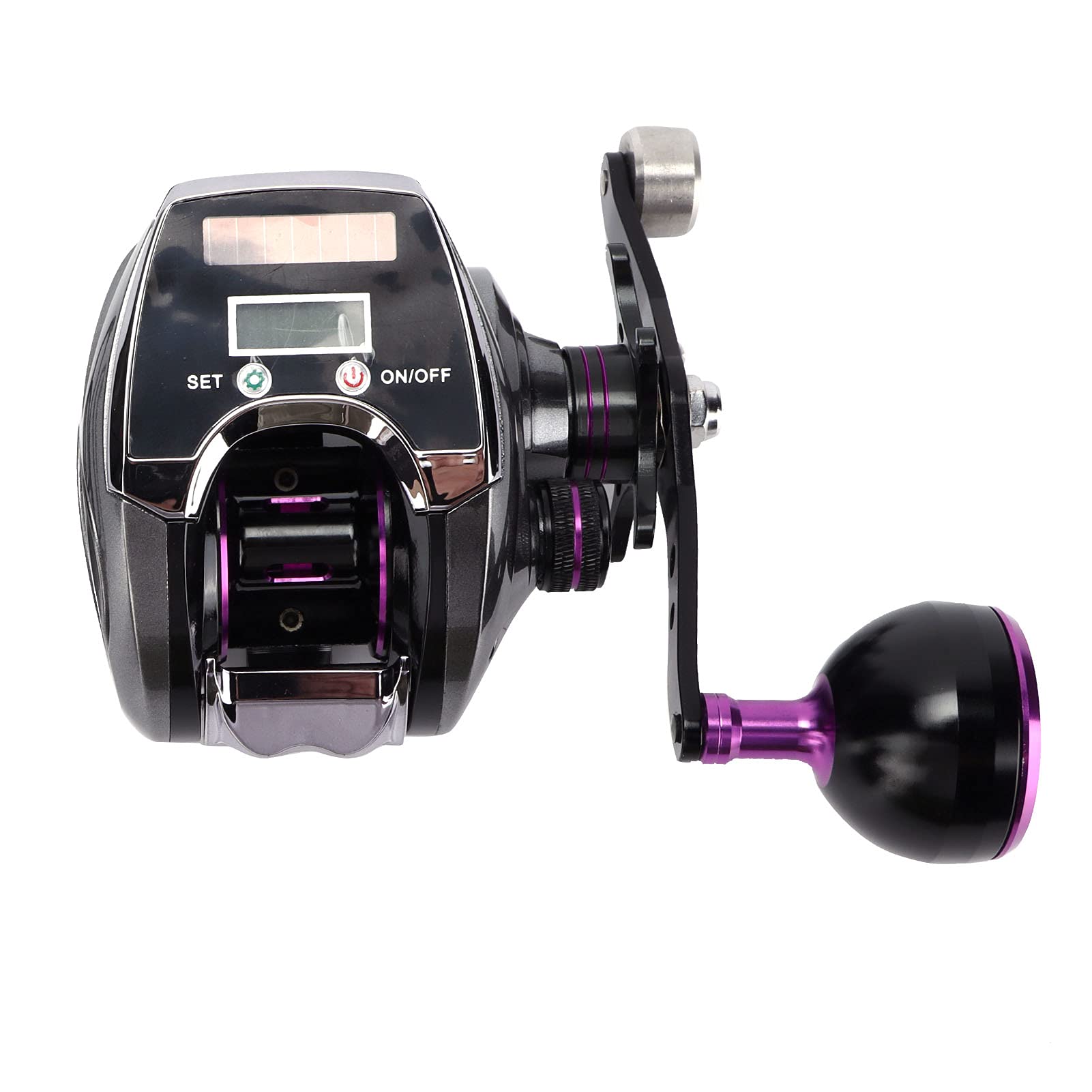 Flexman Baitcasting Fishing Reel, 8.0:1 Speed Ratio Water Proof Digital Display Baitcasting Reel With Backlight, 9 Gears Magnetic Brake Fishing Reel Counter For Musky Bass
