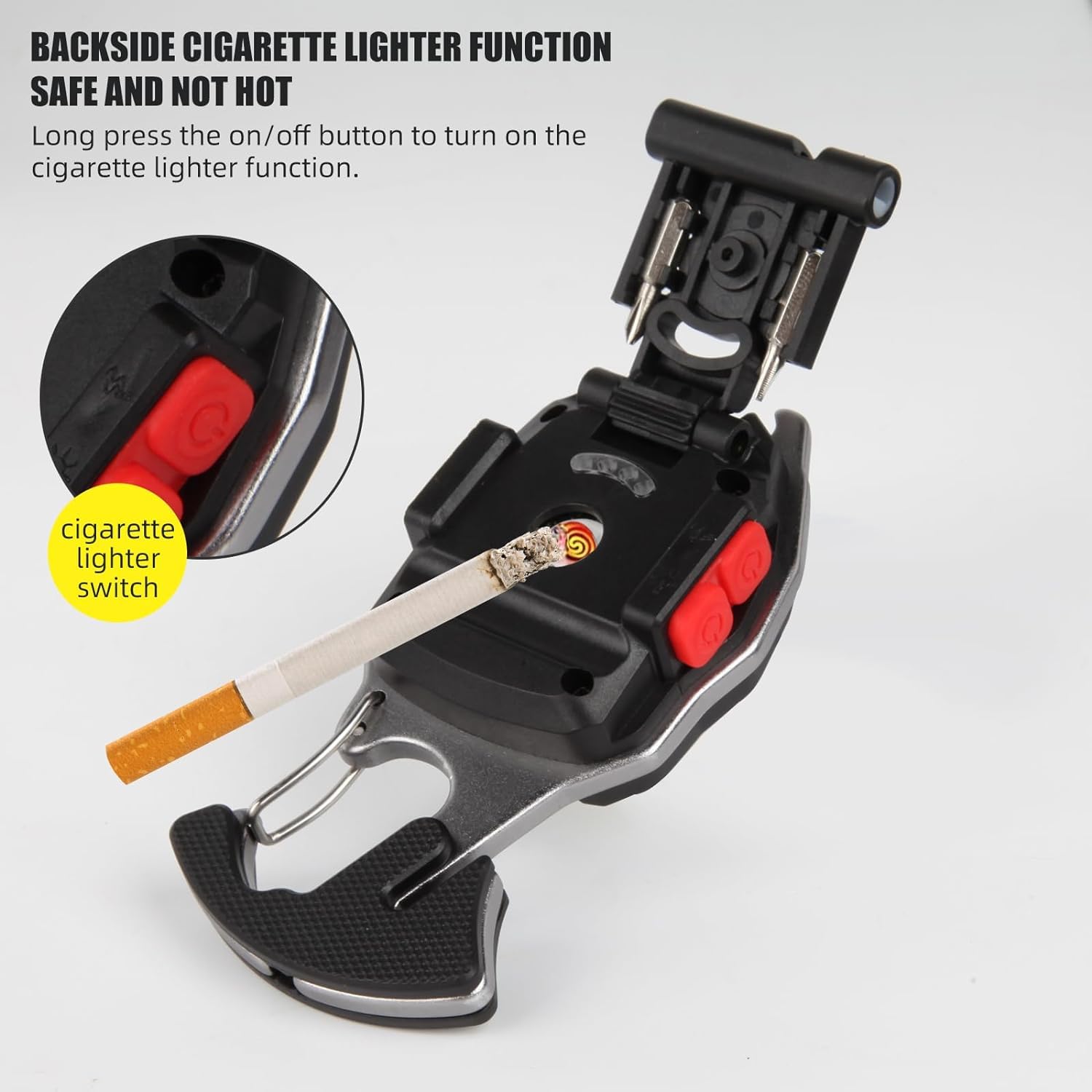 E-Shidai Mini Flashlight 2 Pack, Rechargeable Keychain Flashlight With 3 Light Modes, 1000Lumens Bright Edc Flashlight Keychain Light With Magnet Base, Portable Pocket Flashlight For Camping Walking