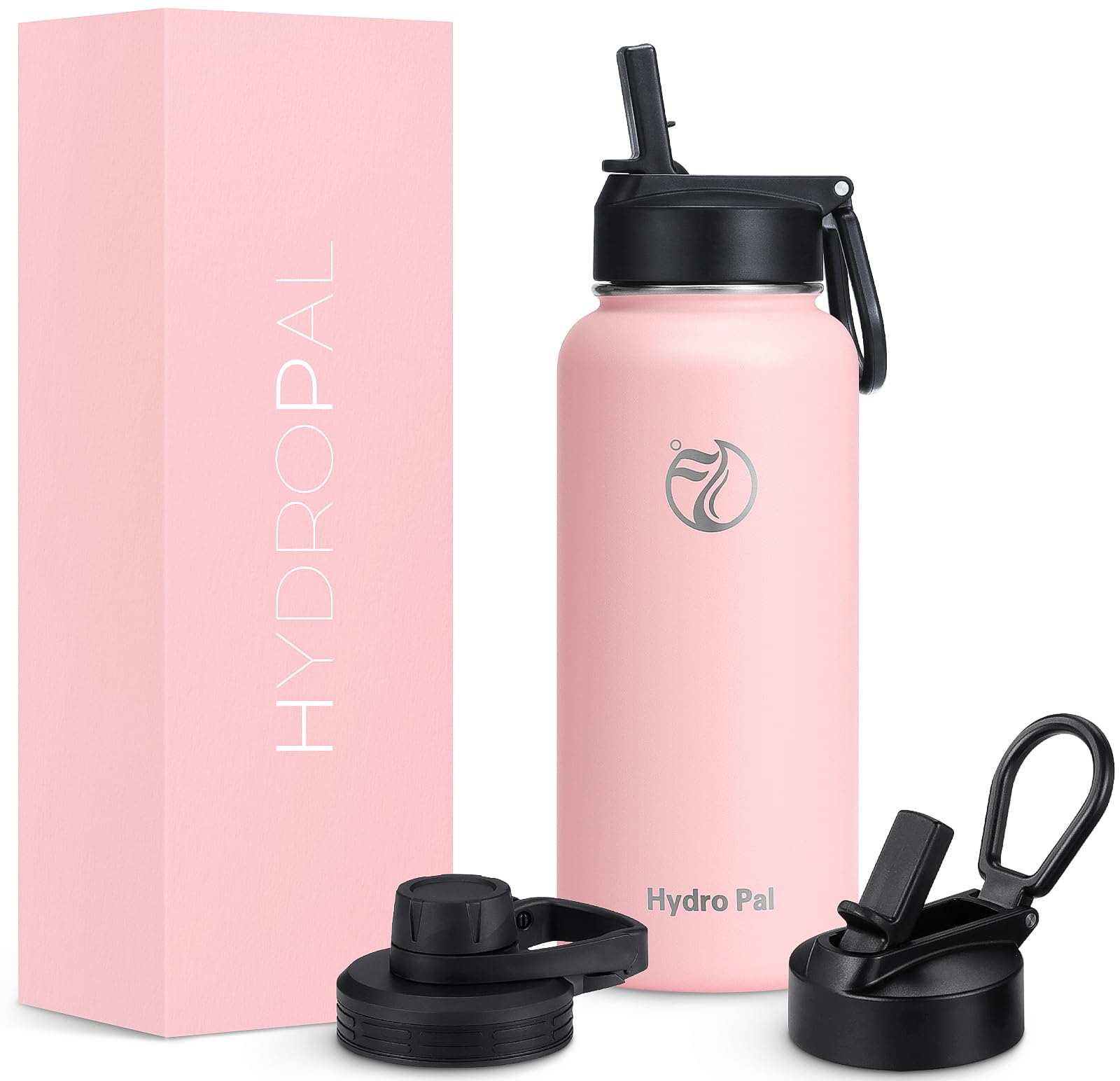32 Insulated Water Bottles With 2 Leak Proof Lids(Spout Lid And Straw Lid), Wide Mouth Sport Water