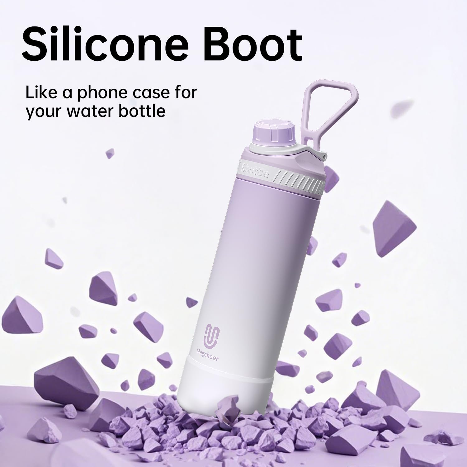32Oz Insulated Water Bottle With Straw Double-Wall Vacuum Stainless Steel, Wide Mouth Design