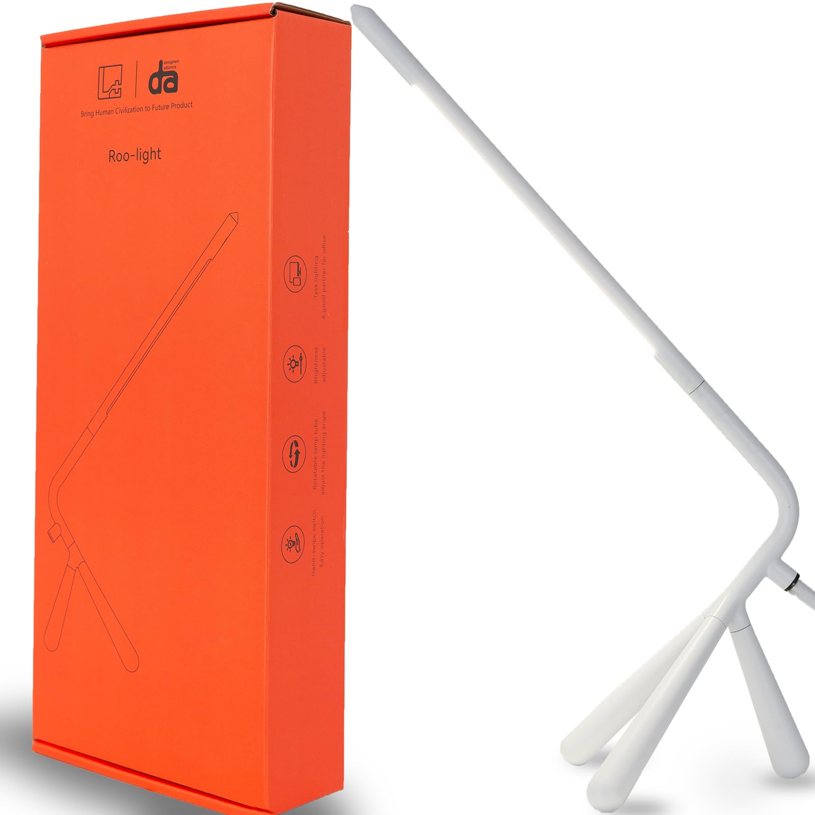 Jqgwkj Desk Lamp - 3-Mode Dimmable Desk Lamp With Usb Charging Port For Home Office And Reading (Table Lamp-White)