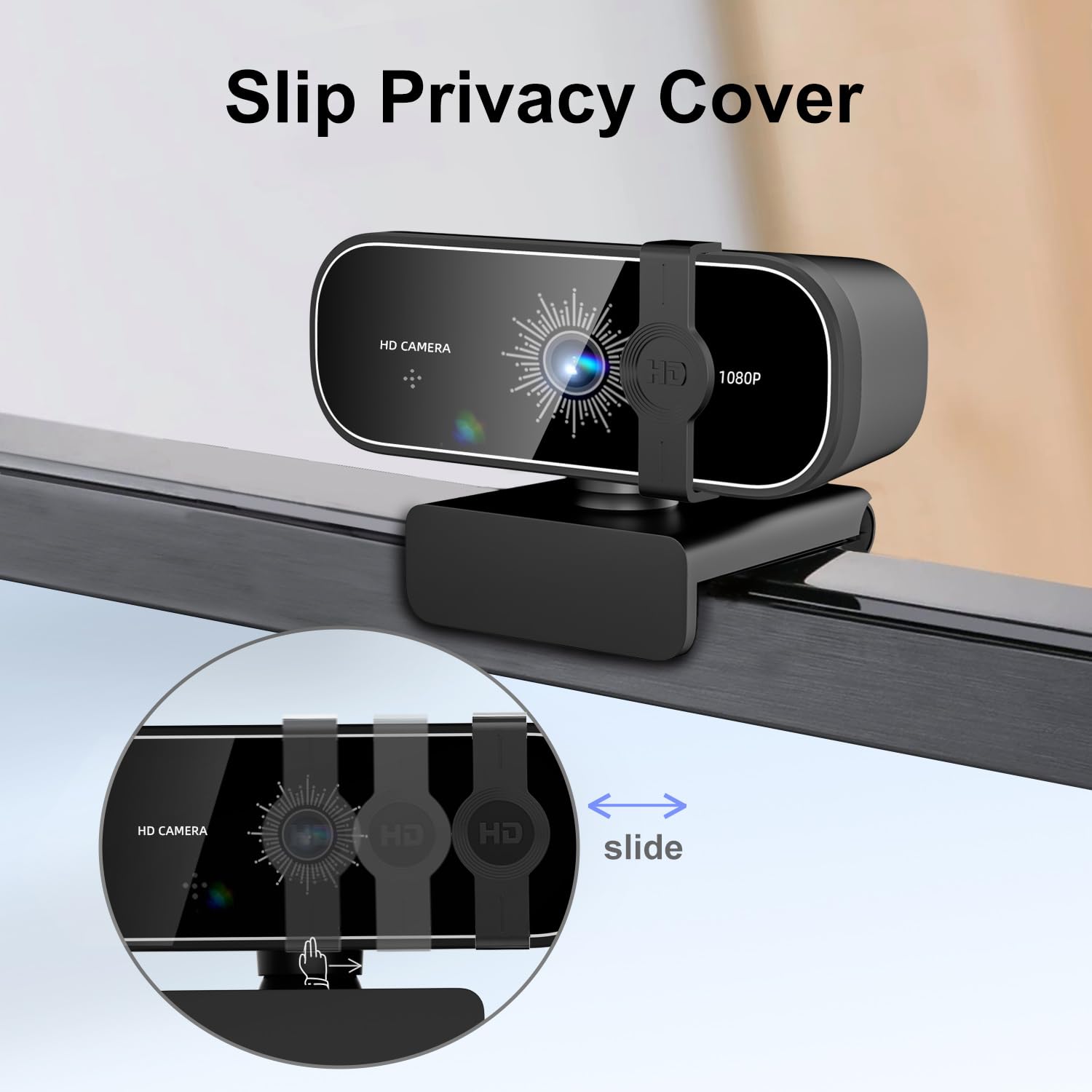 Iskovi C28 1080P Webcam With Privacy Cover And Tripod Stand, Pc Camera With Noise-Cancelling Mic, Auto Light Correction, Plug And Play, Web Camera For Streaming, Zoom/Facetime