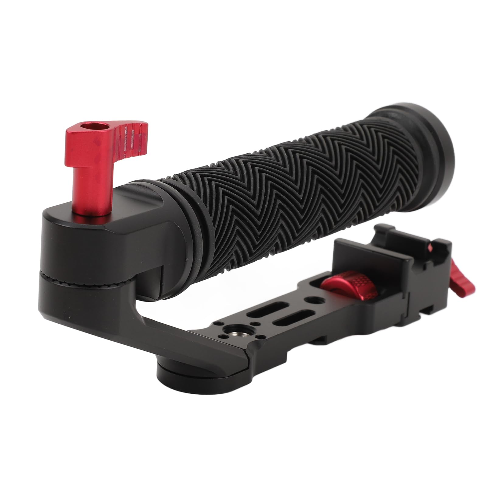 Zunate Handheld Camera Stabilizer Grip, Aluminium Alloy Video Rig Stabilizing Handleld Grip, Multi Hole Extension Video Action Stabilizing Handle Grip For Rs2 Rs3 Rsc2