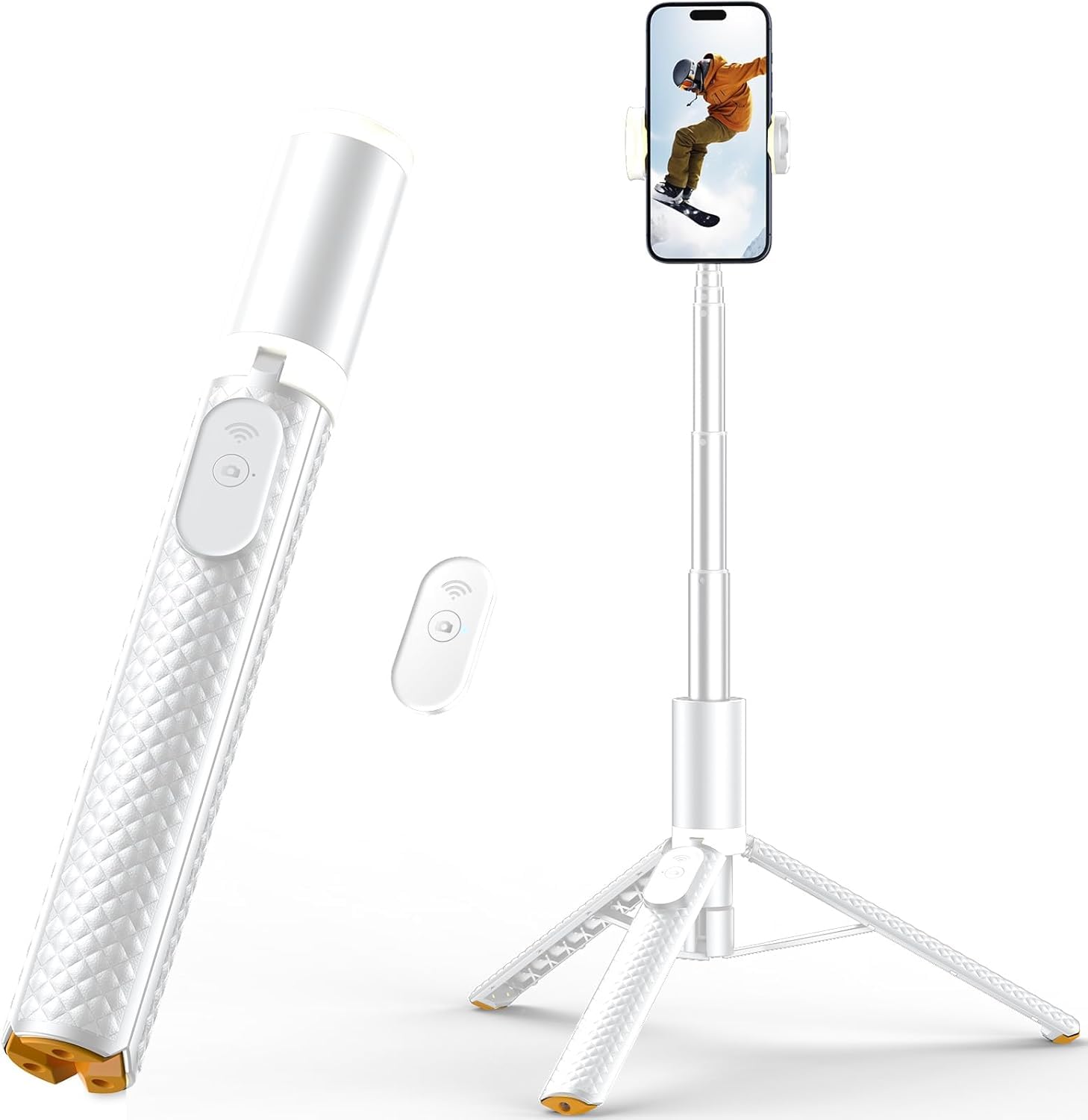 Vimose Tripod For Iphone &Phone Tripod Stand, Lightweight Aluminum Alloy, Adjustable Height, Compatible With Iphone And Android Phones