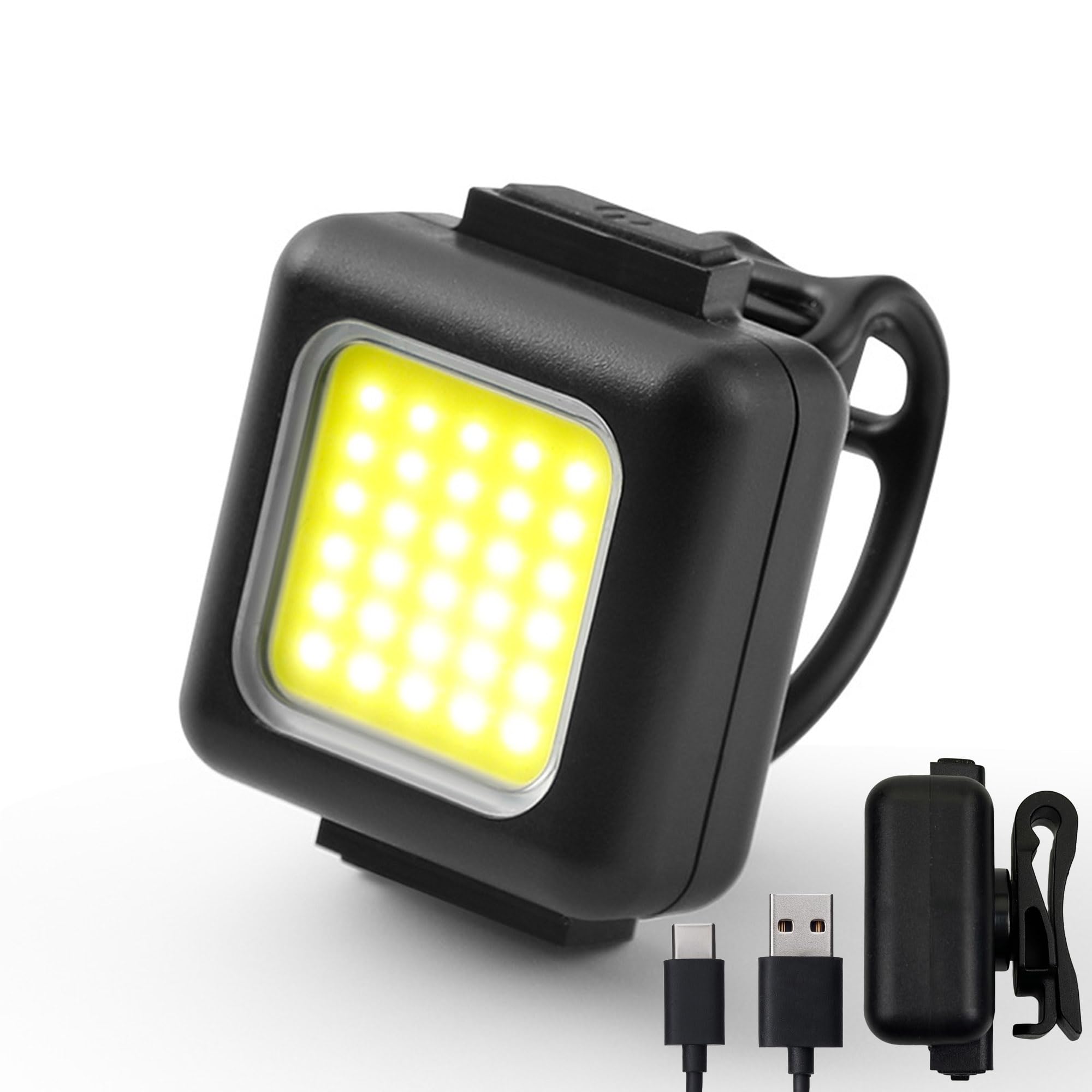 I0Do Clip On Flashlight, Running Light For Runners Rechargeable Safety Lights For Walking At Night Hands Flashlight Portable Led Work Light Warning Flashing Camping Hiking Walking Dog