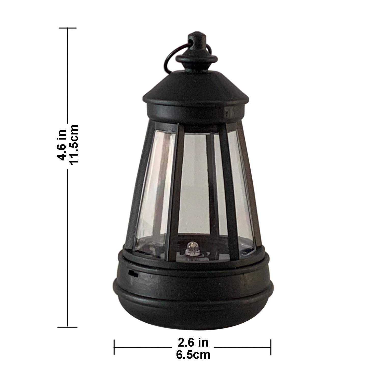 Killoywin Outdoor Figurine Mini Solar Lantern Replacement Led Diy Small Solar Lantern Outdoor Ip44 Waterproof 2Pack