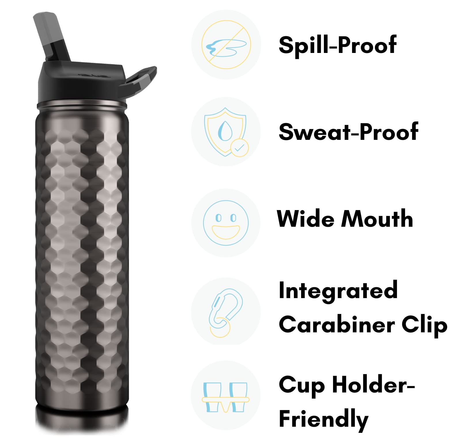 Seriously Ice Cold Sic 27Oz Insulated Water Bottle Thermos, Premium Triple Layer Vacuum Stainless