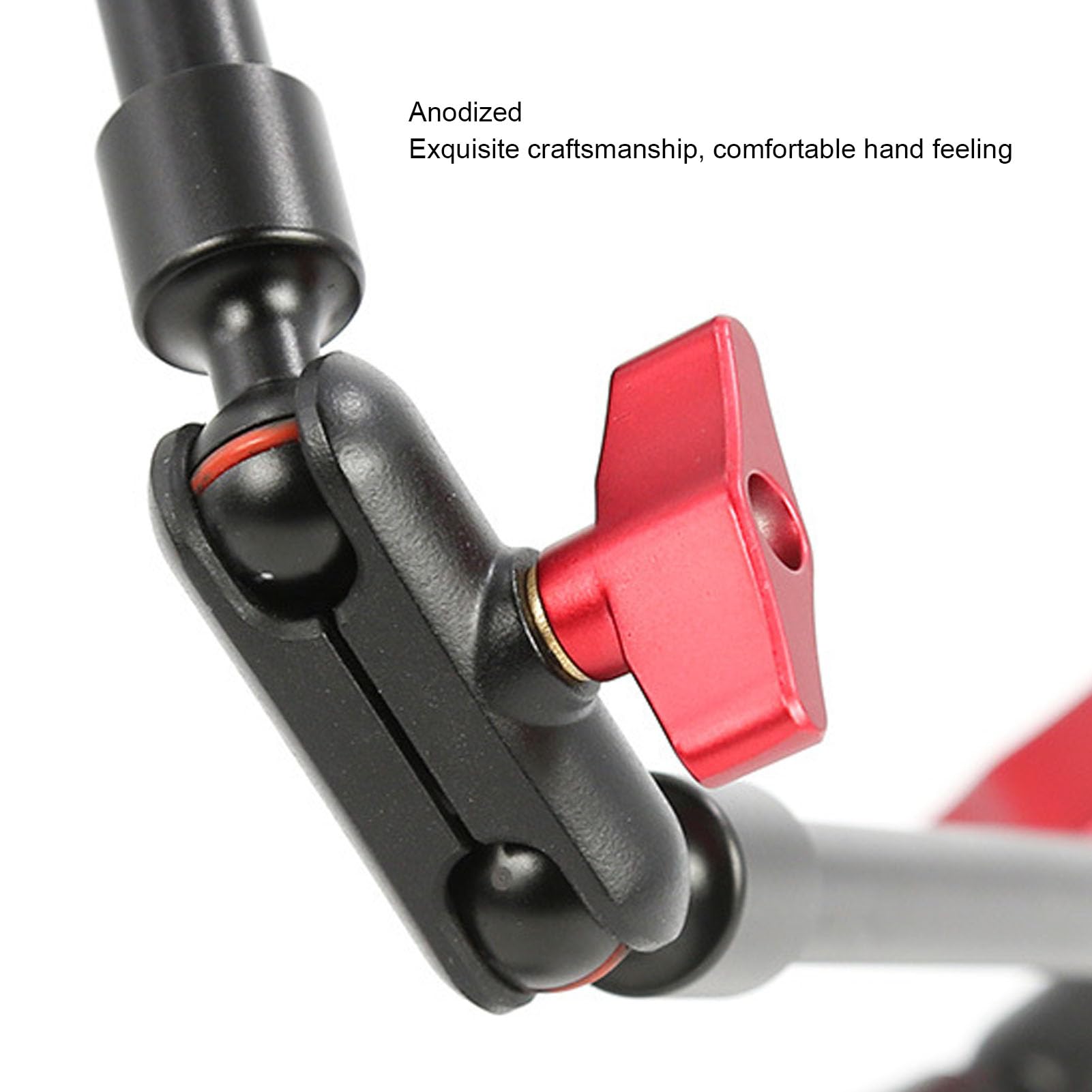 Bewinner 31In Adjustable Articulating Friction Magic Arm With 1/4In 3/8In Thread & Super Clamp, Camera Mount 360 Degree Rotation For Led Light Microphone Video Rig (31 Inch)