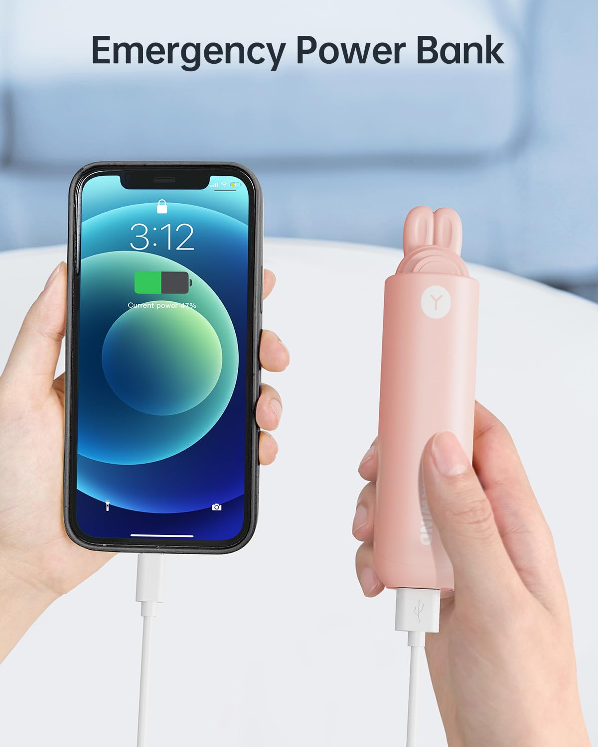 Portable Handheld Mini Fan: 2 In 1 Rechargeable Hand Held Fan With Backup Power & Digital Display