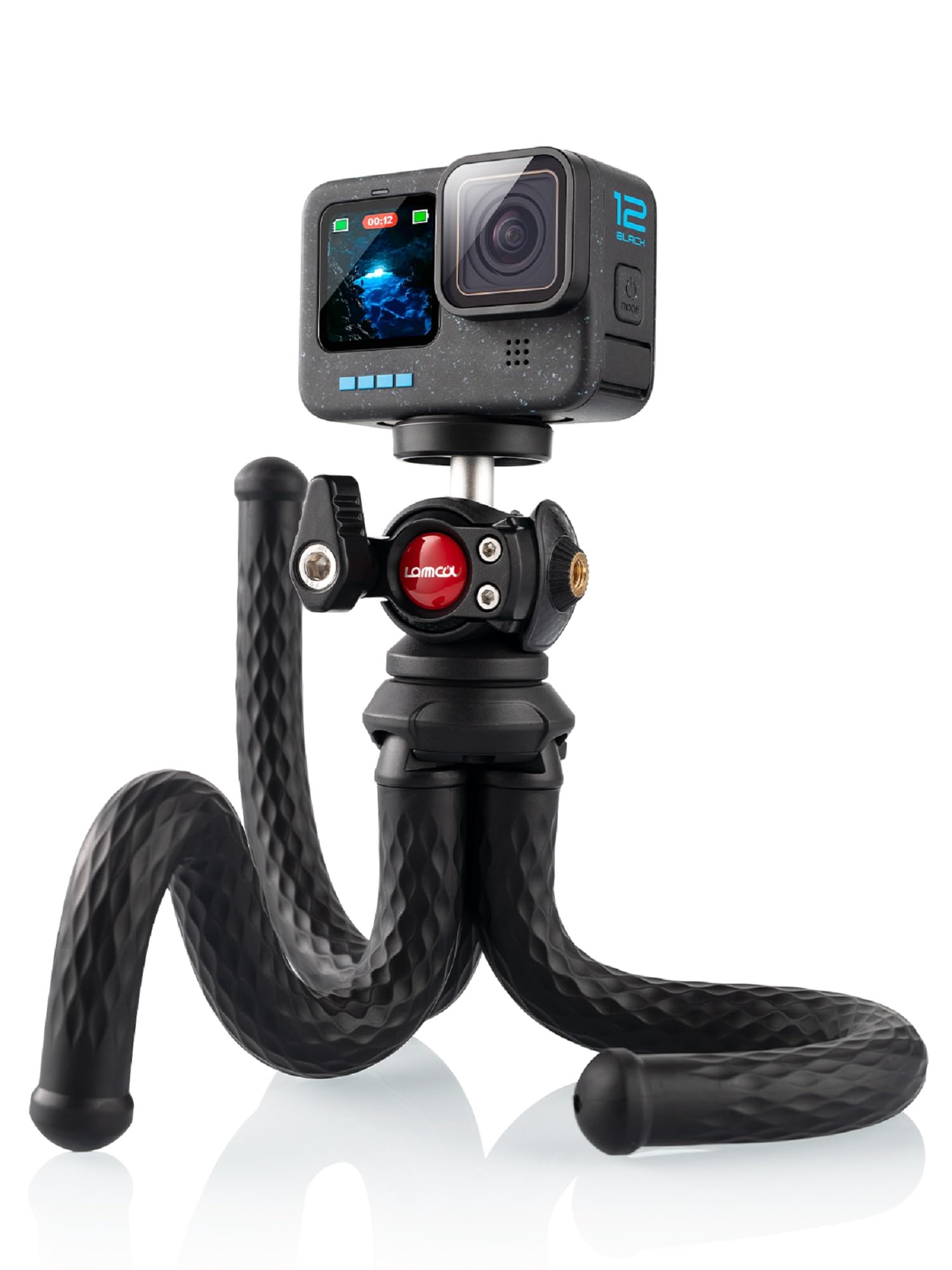 Lammcou Flexible Action Camera Tripod For Gopro Hero 11 10 9 8 Insta360, Bendable Small Mini Action Camera Gorrila Tripod - Perfect For Travel And Adventure