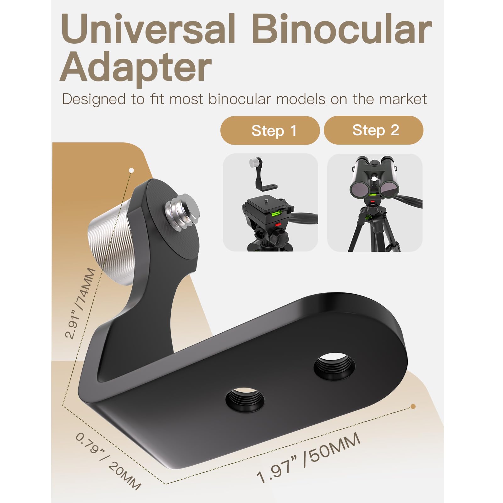 Arsoer 69” Tripod For Spotting Scopes, Binocular & Camera, Includes Binocular Adapter, 2 Qr Plates, Phone Holder & Carry Bag, Ideal For Bird Watching, Hunting, Wildlife Viewing & Target Shooting