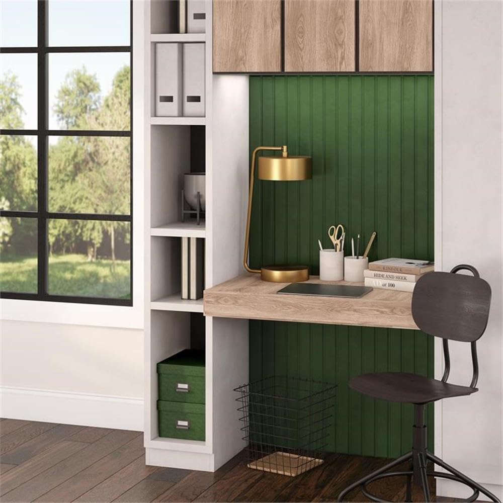 Henn&Hart 18.5" Tall Integrated Led Table Lamp With Metal Shade In Brass, For Home, Living Room, Bedroom, Entertainment Room, Office, Kitchen, Dining