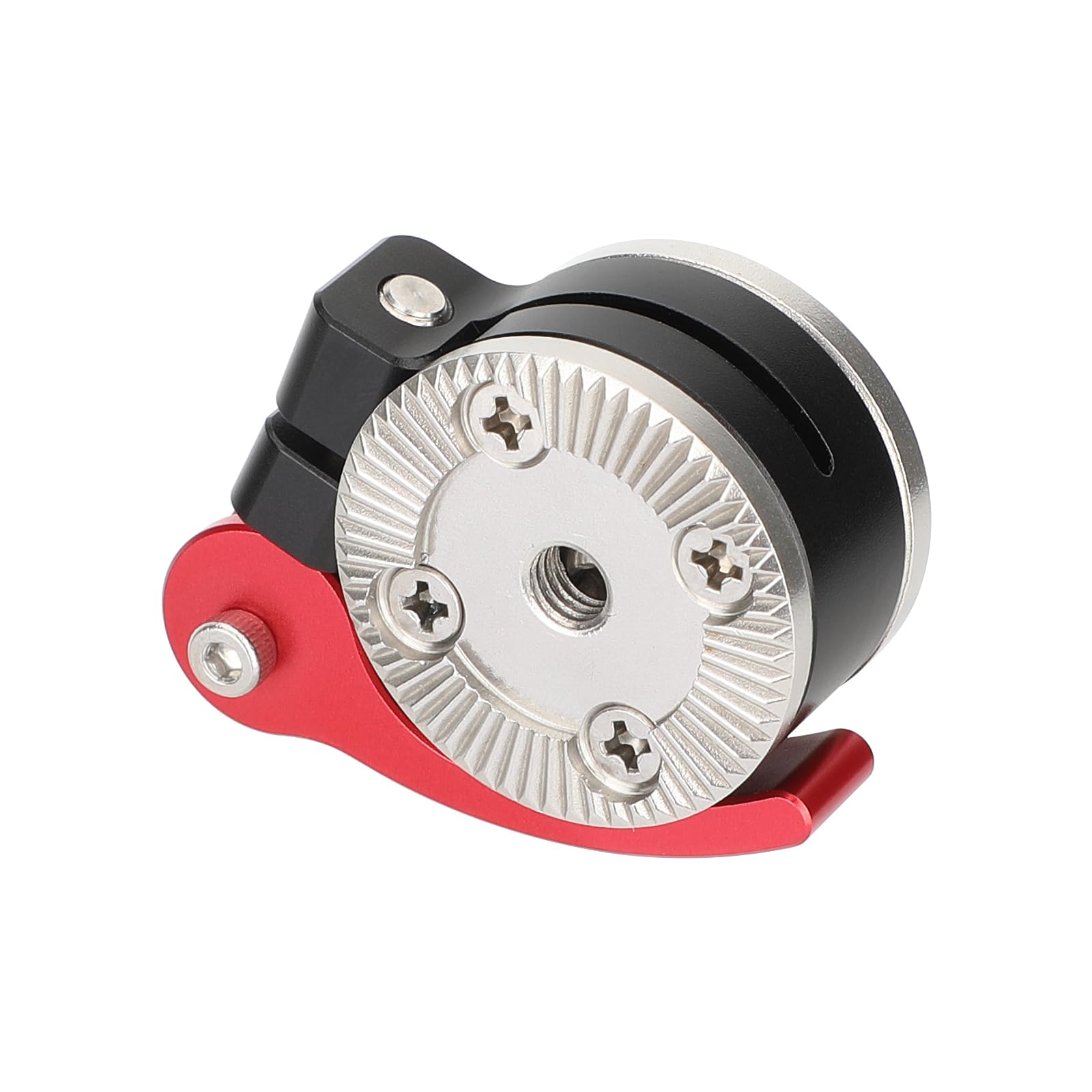 Camvate Quick Adjust Rosette Adapter With M6 Female And Male Mounts (Red Lever) - 3472