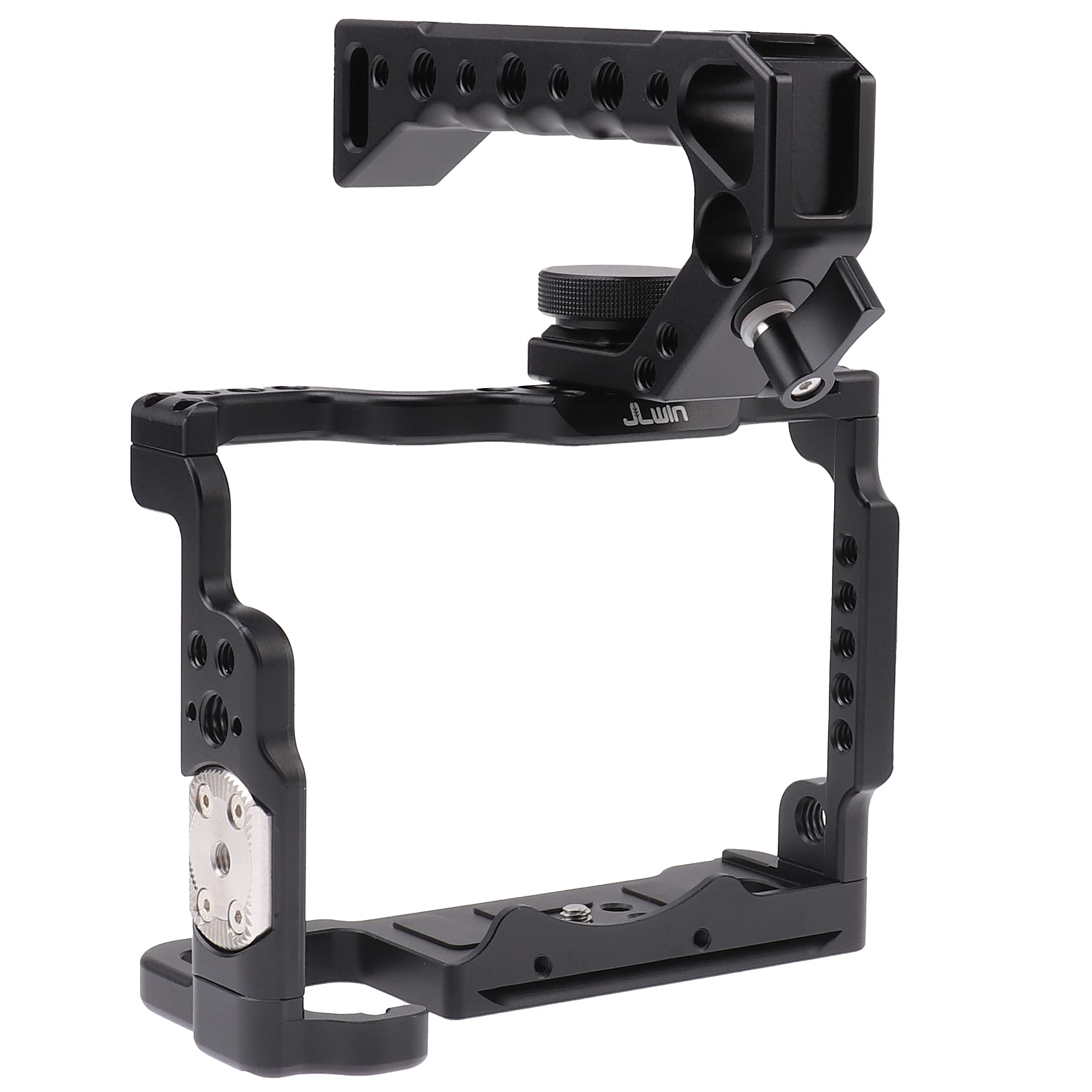 Fotga Jlwin Alloy Aluminum Camera Cage Bracket Stabilizer + Top Handle For Sony A7Iv A7 Mark Iv A7M4 A7Siii Mirrorless Camera Video Film Making Compatible With Arca Swiss Clamp