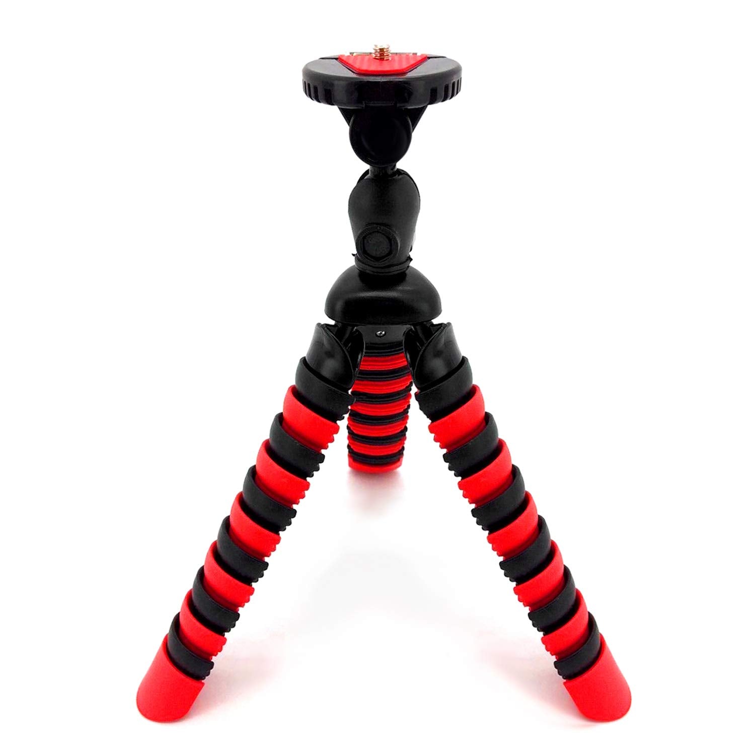 Frenzydeals 12" Inch Tripod W/Flexible Spider Disc Legs With Quick Release Plate And Bubble Level For All Cameras + Ecostconnection Microfiber Cloth