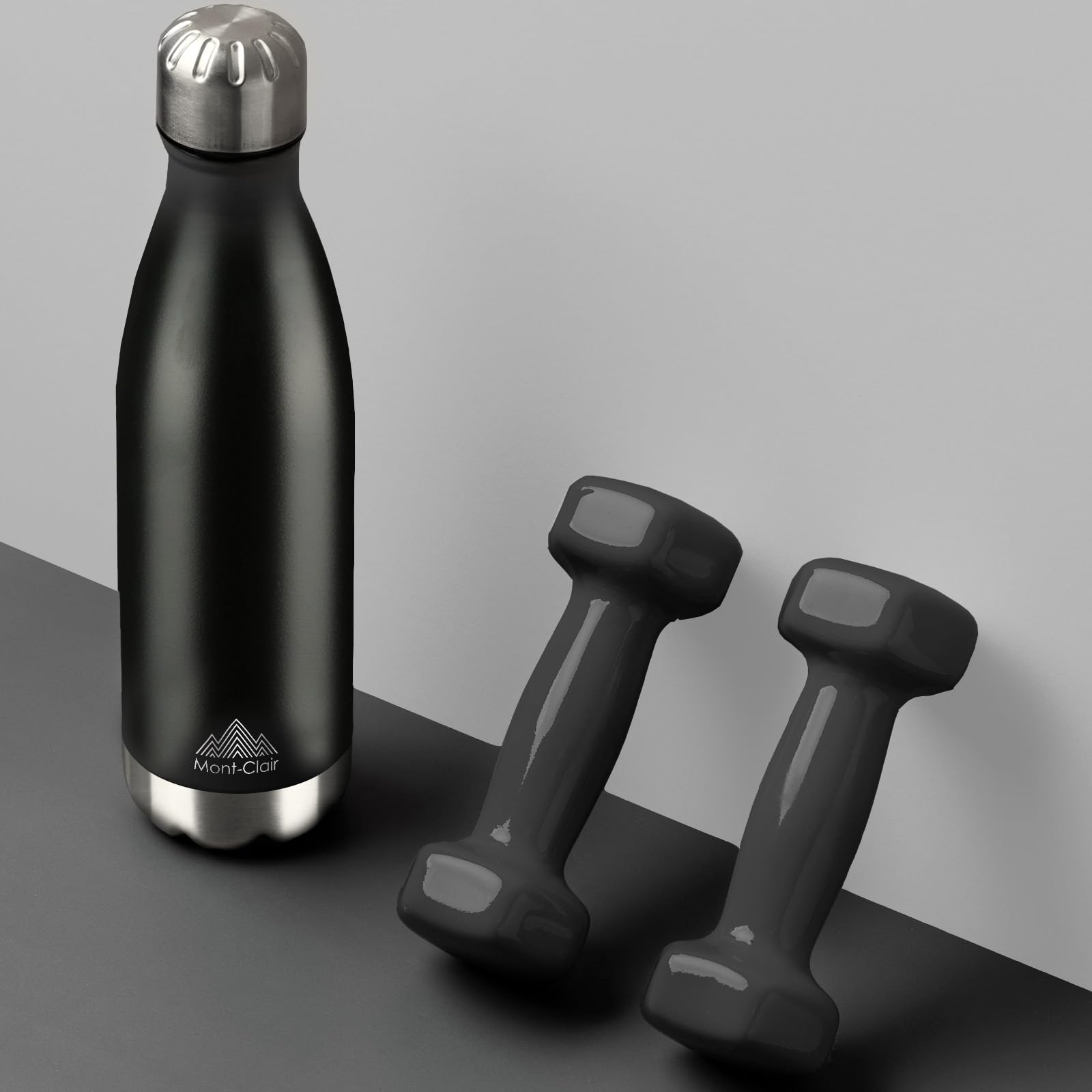 H2O Stainless Steel Water Bottle, Vacuum Insulated 12H Hot & 24H Cold Drinks Bottle
