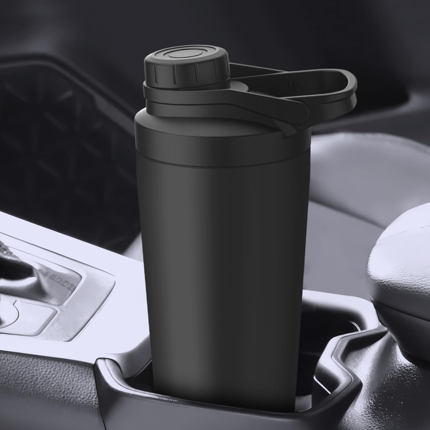 Stainless Steel Shaker Bottle With Noise- Design - Patented 24 Oz Insulated Metal Shakers